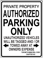 Parking Sign