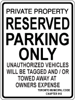 Parking Sign