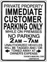 Parking Sign